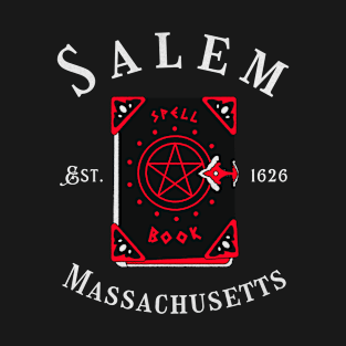 Salem Massachusetts Spell Book T-Shirt