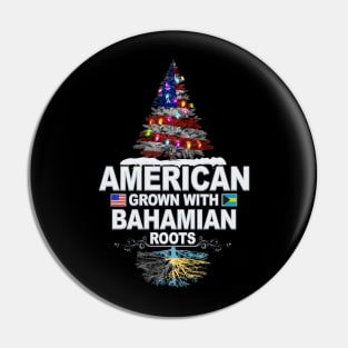 Christmas Tree  American Grown With Bahamian Roots - Gift for Bahamian From Bahamas Pin