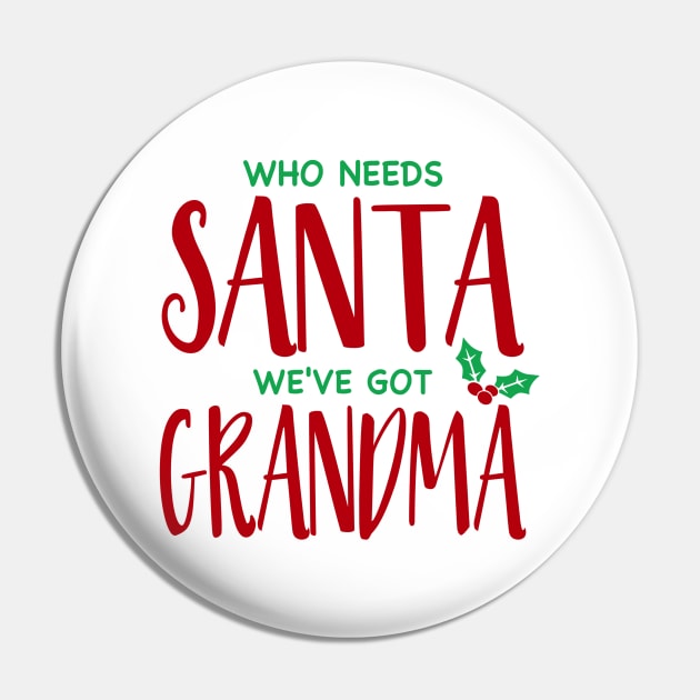 Who Needs Santa Pin by Yule