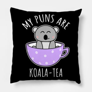 My Puns Are Koala-Tea Pillow