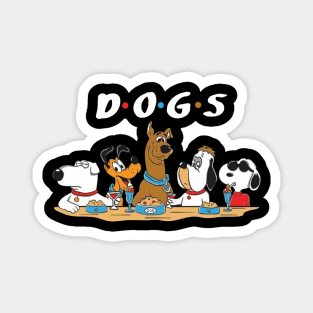 D.O.G.S. Cartoon Friends Mashup Magnet