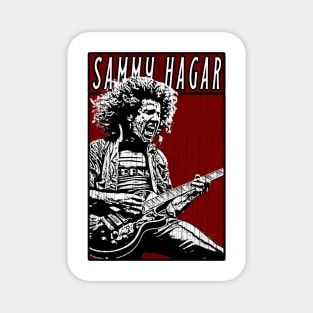 Vintage Retro Sammy Hagar Magnet