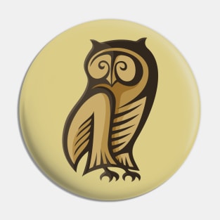 Owl Symbol Colour Pin