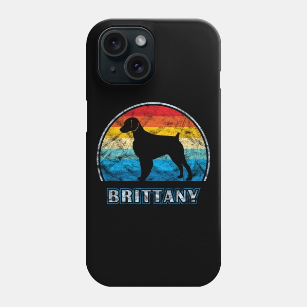 Brittany Vintage Design Dog Phone Case by millersye