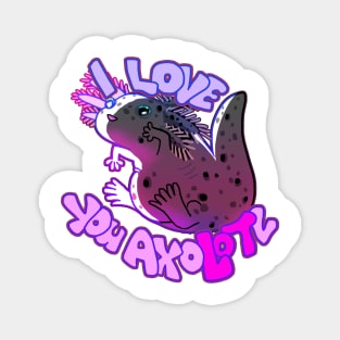 I LOVE YOU AXOLOTL thicc mud puppy t-shirt Magnet