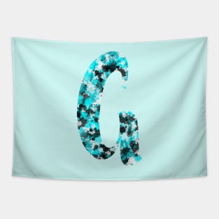 Paint Splash Letter G Tapestry