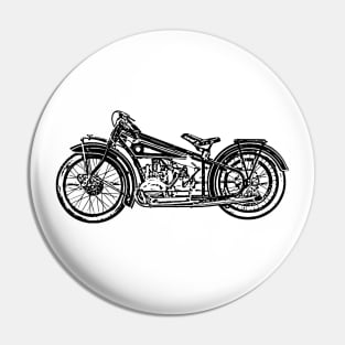 R37 Bike Sketch Art Pin