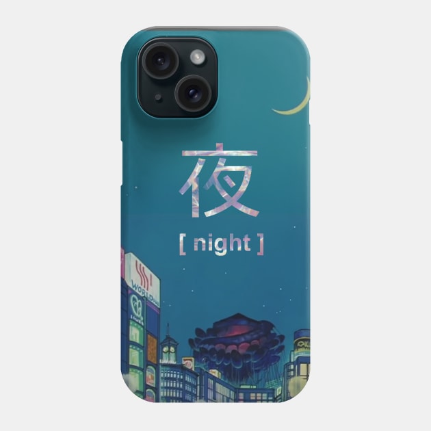 Yoru 夜 Night Anime Sky Phone Case by PeachPantone