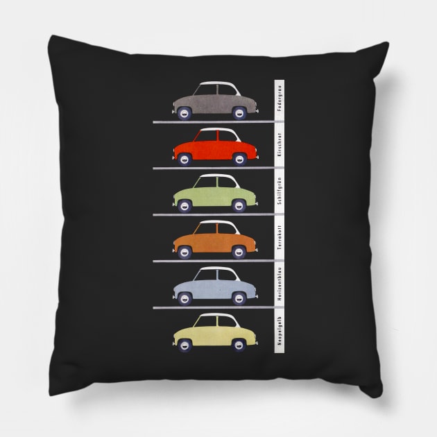 GLAS GOGGOMOBIL - brochure Pillow by Throwback Motors