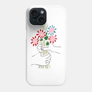 Flowers Picasso Pink Phone Case