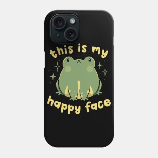 This Is My Happy Face Funny Frog by Tobe Fonseca Phone Case