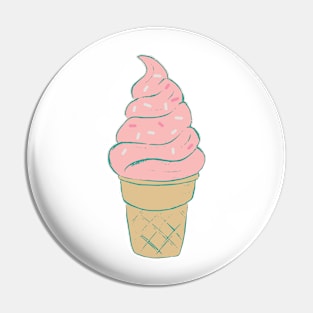 Soft Serve Ice Cream Pin