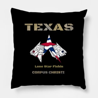 Lone Star Fishing Corpus Christi Texas Pillow