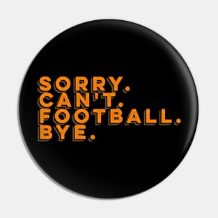 Football - Retro Type Pin