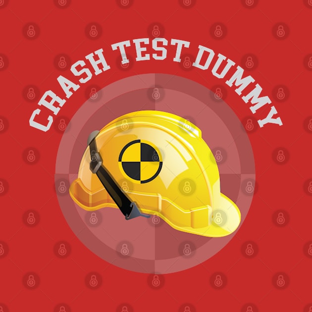 Crash Test Dummy Yellow Safety Helmet with Safety Mark Background by ActivLife