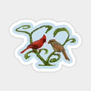 Cardinal Love Magnet