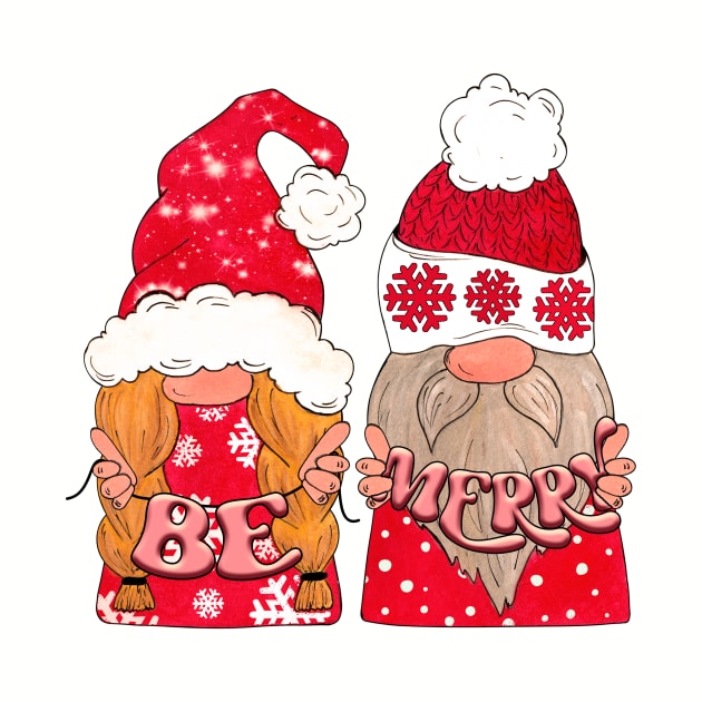 Be Merry Christmas Gnomes by Designs by Ira