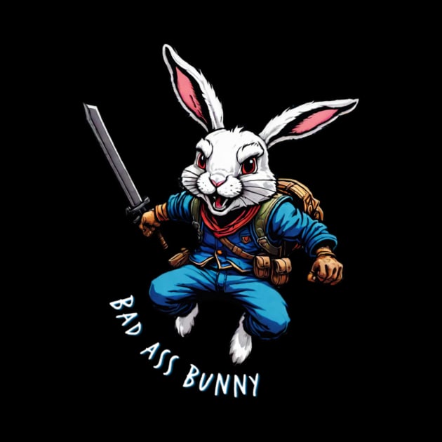 Bad Ass Bunny by Atomic City Art