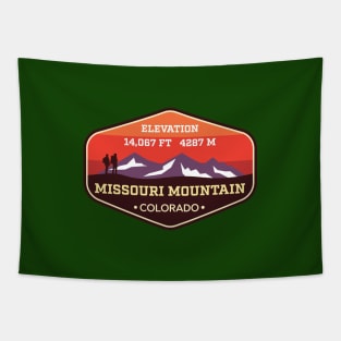 Missouri Mountain Colorado 14ers Climbing Badge Tapestry