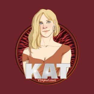 Y2K Audio Drama Podcast Character Design - Kat T-Shirt