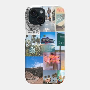 california aesthetic collage Phone Case