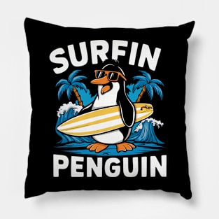 SURFIN PENGUIN Pillow