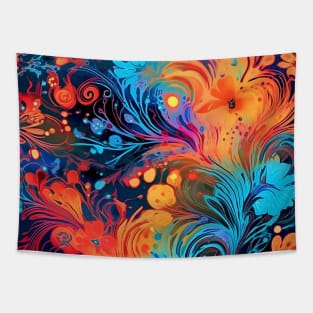 Rainbow flowers Tapestry