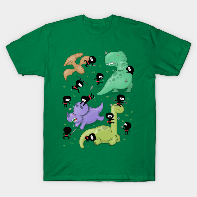 Discover Ninjas vs. Dinosaurs - Ninjas - T-Shirt