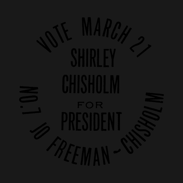 SHIRLEY CHISHOLM-FOR PRESIDENT by truthtopower