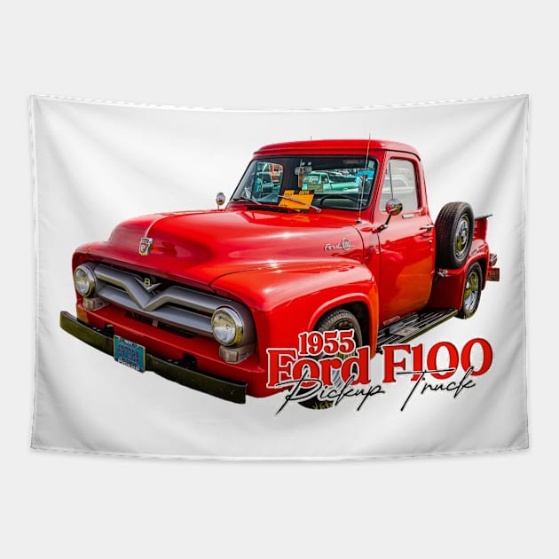 1955 Ford F-100 Pickup Truck Tapestry by Gestalt Imagery