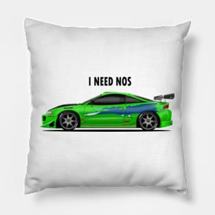 Paul Walker Mitsubishi Eclipse Fast and Furious Pillow