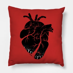 Twisted Roads : Black Heart Pillow