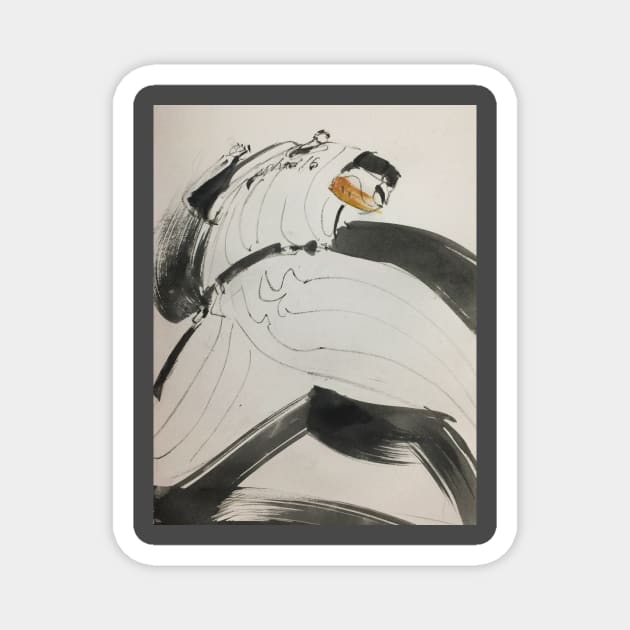 baseball pitcher Magnet by joearc