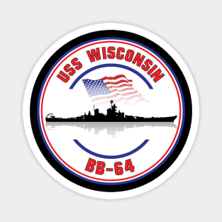 USS Wisconsin BB-64 Magnet