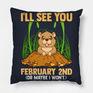 Groundhog Day February 2nd Pillow