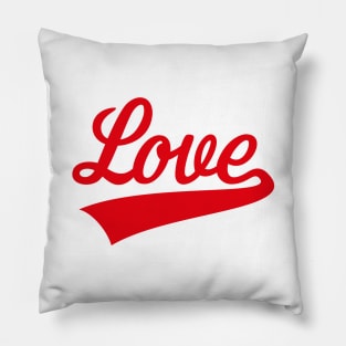 Love (Lettering / Red) Pillow