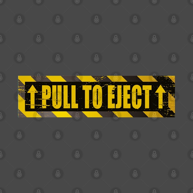 Perfect Markings Pull To Eject - Aviation Aircraft - Decal Markings Bumper by 96cazador