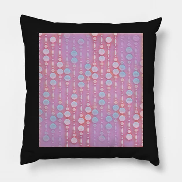 Dots and Dashes Pattern Pillow by funhousejen