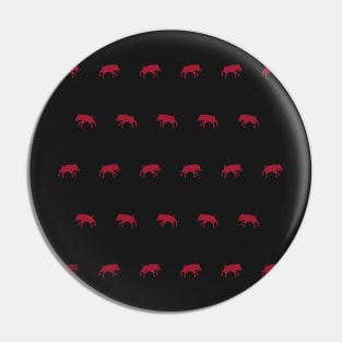 Red Razorback Pin