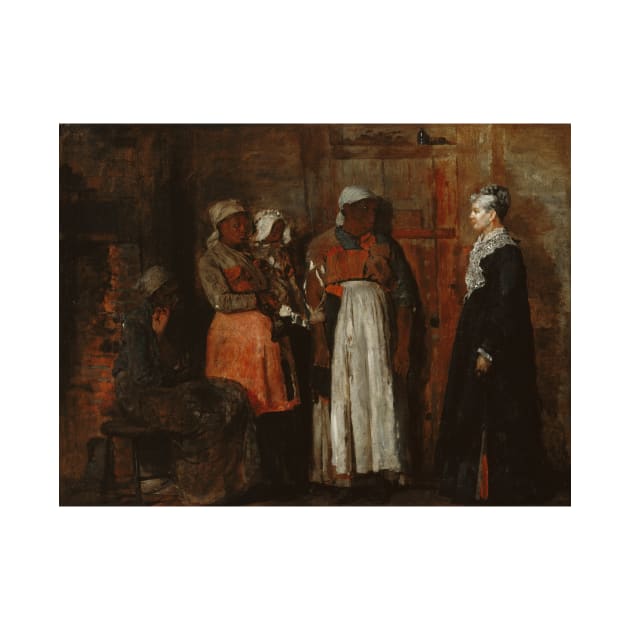 A Visit from the Old Mistress by Winslow Homer by Classic Art Stall