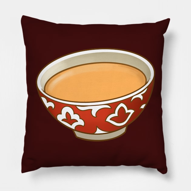 Kazakh tea with milk Pillow by Art Yerke shop