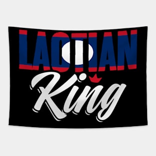 Awesome Laotian King Laos Flag For Laotian Roots Lao People Tapestry