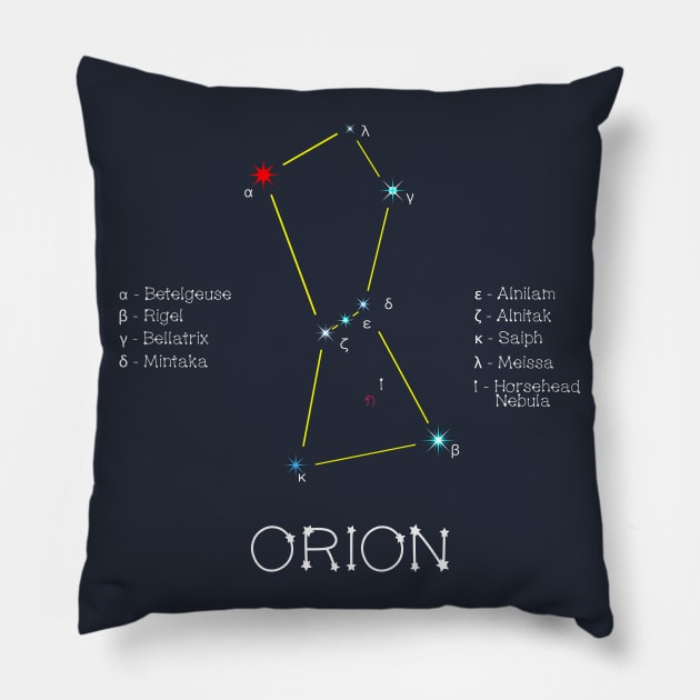 Constellation ORION Pillow by funfun