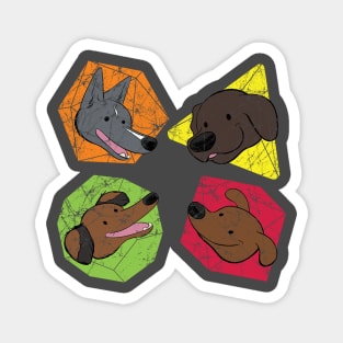 Happy Doggos and Dice Magnet