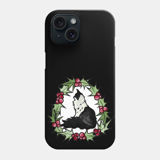 Christmas Kitty Cat Phone Case by bubbsnugg