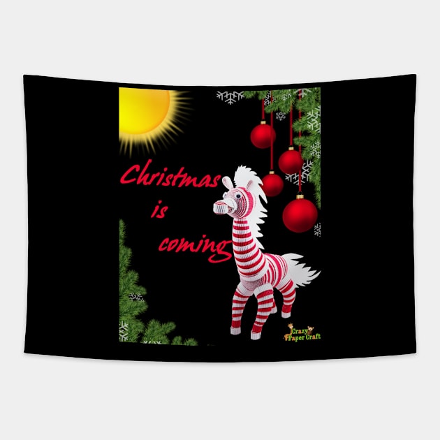 Christmas is coming Tapestry by Crazy_Paper_Fashion