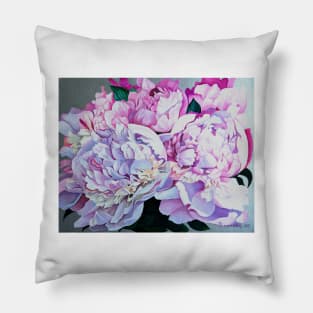 Pink Peonies Pillow