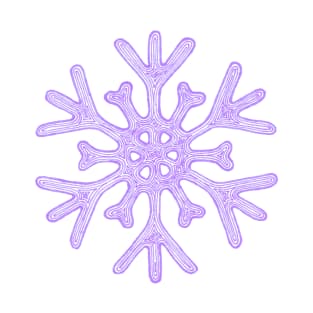 Snowflake (purple) T-Shirt