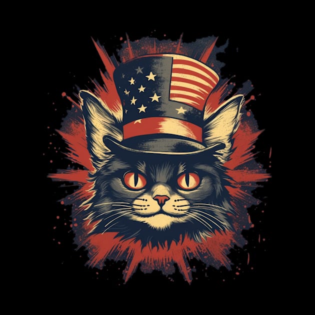 cat funy 4th of july by marisamegan8av