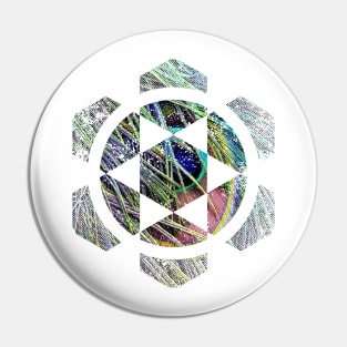 Geometric Hexagon Design Pin
